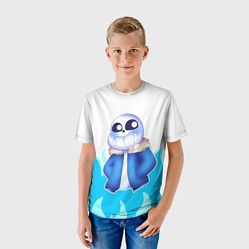 Детская футболка Sans undertale / 3D-принт – фото 3