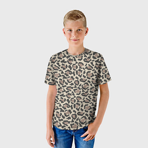 Детская футболка Шкура леопарда / 3D-принт – фото 3