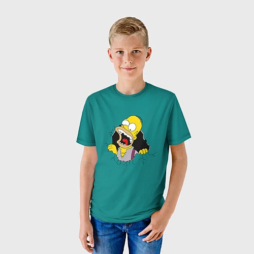 Детская футболка Alien-Homer / 3D-принт – фото 3