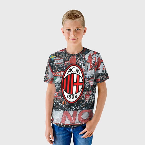 Детская футболка Milan FC / 3D-принт – фото 3