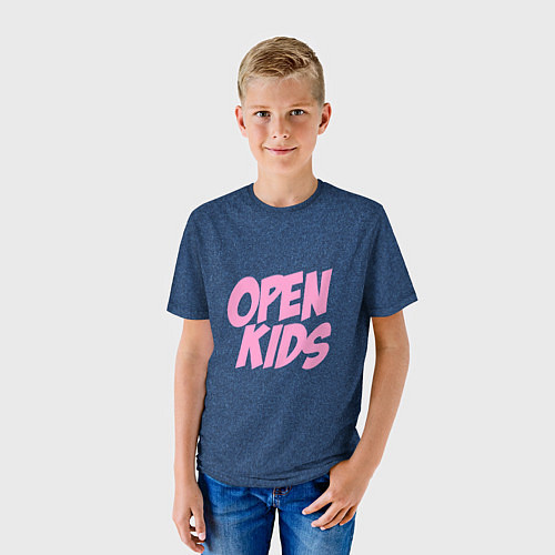 Детская футболка Open kids / 3D-принт – фото 3