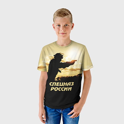 Детская футболка Спецназ России / 3D-принт – фото 3