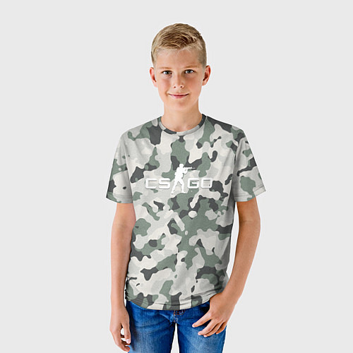 Детская футболка CS GO: White Forest / 3D-принт – фото 3
