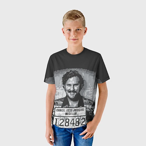 Детская футболка Pablo Escobar: Smile / 3D-принт – фото 3