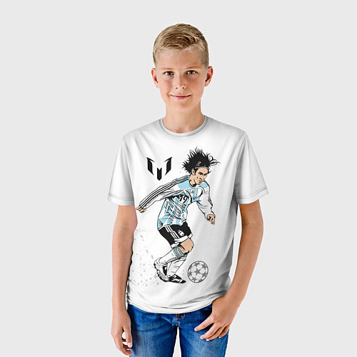 Детская футболка Messi Young / 3D-принт – фото 3
