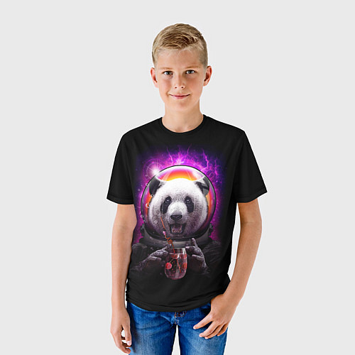 Детская футболка Panda Cosmonaut / 3D-принт – фото 3