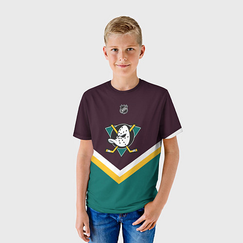 Детская футболка NHL: Anaheim Ducks / 3D-принт – фото 3