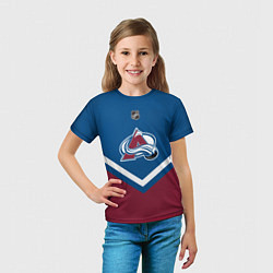 Футболка детская NHL: Colorado Avalanche, цвет: 3D-принт — фото 2
