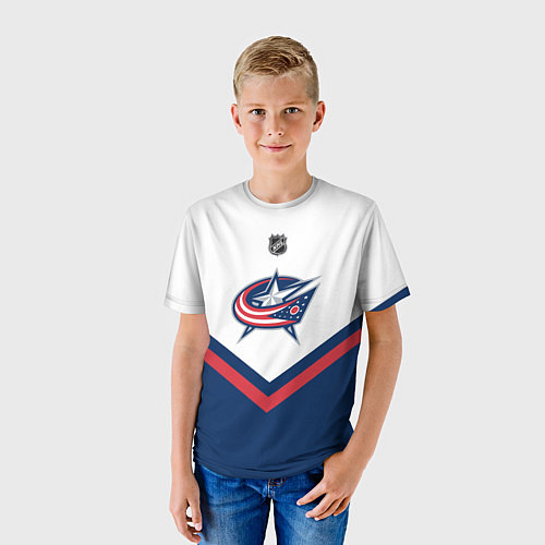 Детская футболка NHL: Columbus Blue Jackets / 3D-принт – фото 3