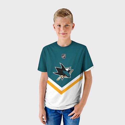 Детская футболка NHL: San Jose Sharks / 3D-принт – фото 3