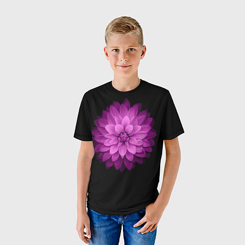 Детская футболка Violet Flower / 3D-принт – фото 3