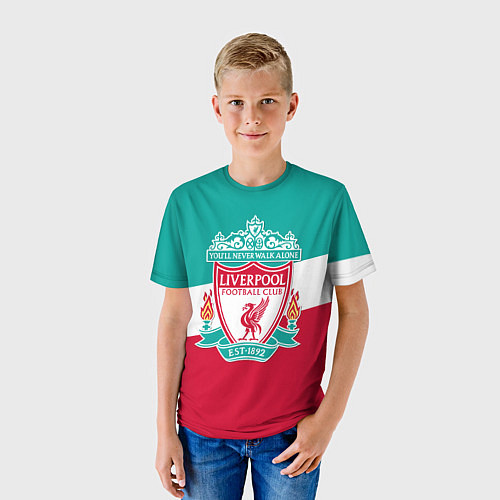 Детская футболка Liverpool: You'll never walk alone / 3D-принт – фото 3