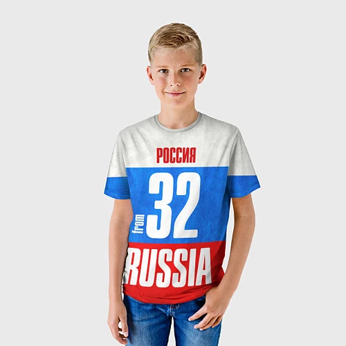 Детская футболка Russia: from 32 / 3D-принт – фото 3