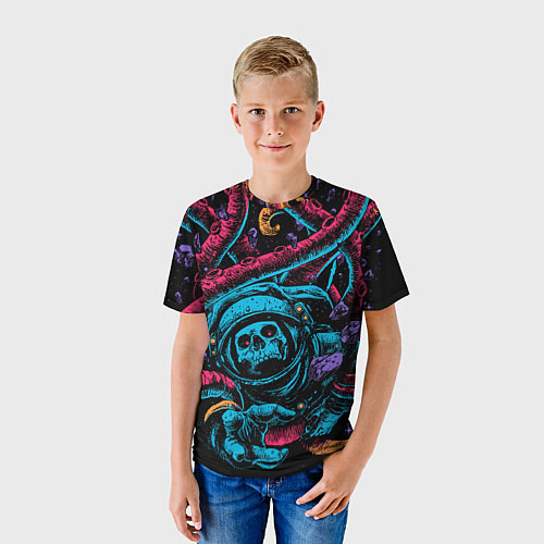 Детская футболка Космический осьминог / 3D-принт – фото 3