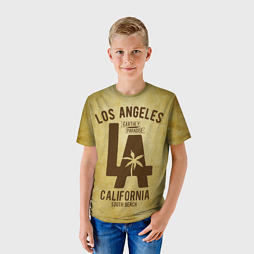 Детская футболка Лос-Анджелес / 3D-принт – фото 3