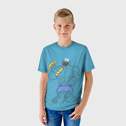 Детская футболка Коржик качок / 3D-принт – фото 3