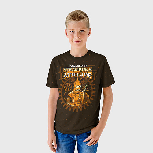 Детская футболка Steampunk Attitude / 3D-принт – фото 3