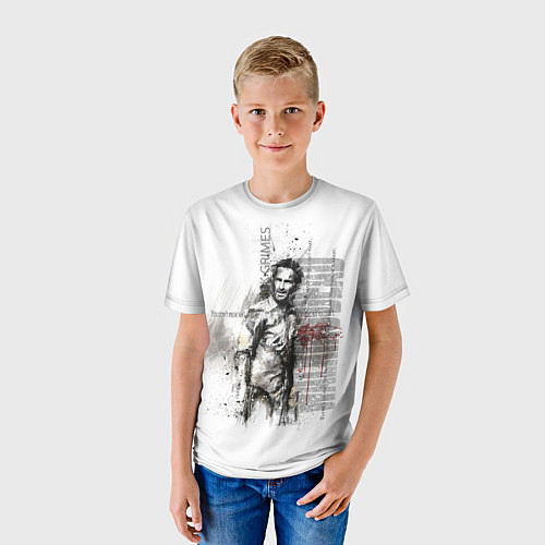 Детская футболка Rick Grimes / 3D-принт – фото 3