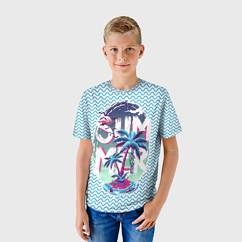 Детская футболка Summer End / 3D-принт – фото 3