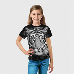 Футболка детская Мордочка тигра, цвет: 3D-принт — фото 2