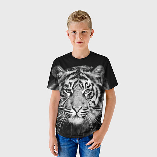 Детская футболка Мордочка тигра / 3D-принт – фото 3