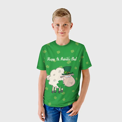 Детская футболка Ирландия / 3D-принт – фото 3