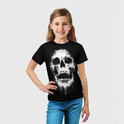 Футболка детская Evil Skull, цвет: 3D-принт — фото 2