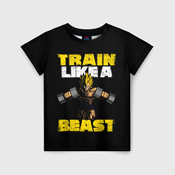 Футболка детская Train Like a Beast, цвет: 3D-принт