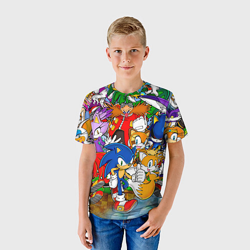 Детская футболка Sonic Stories / 3D-принт – фото 3