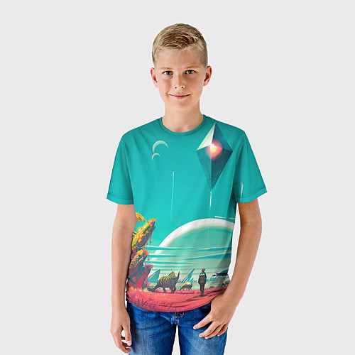 Детская футболка No Mans Sky / 3D-принт – фото 3