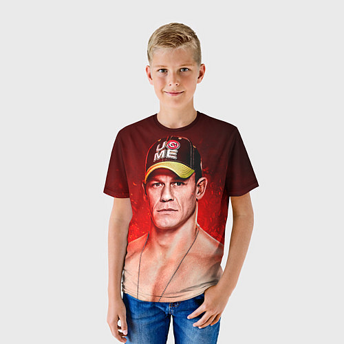 Детская футболка John Cena: Flame / 3D-принт – фото 3