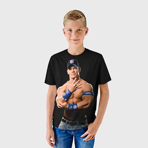 Детская футболка Джон Сина борец / 3D-принт – фото 3