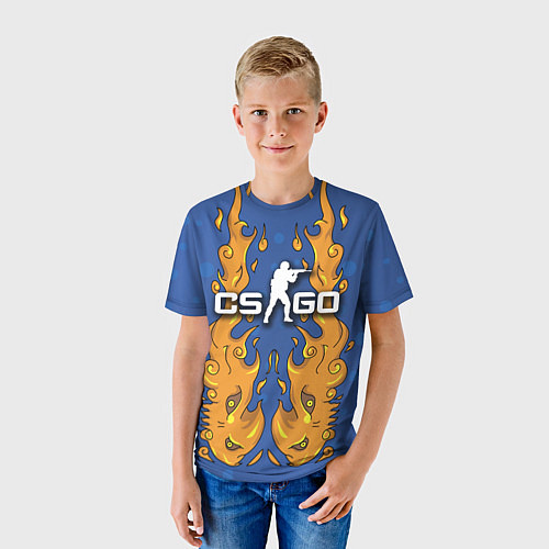 Детская футболка CS:GO Fire Elemental / 3D-принт – фото 3