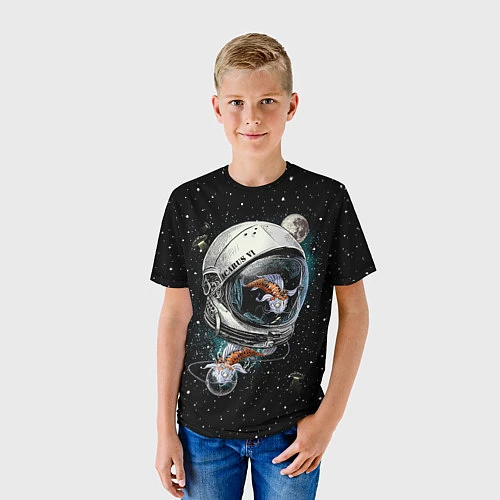 Детская футболка Подводный космос / 3D-принт – фото 3