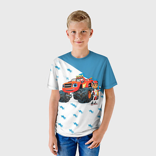 Детская футболка Вспыш и чудо-машинки / 3D-принт – фото 3