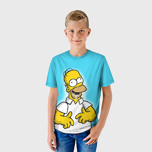 Детская футболка Аппетит Гомера / 3D-принт – фото 3