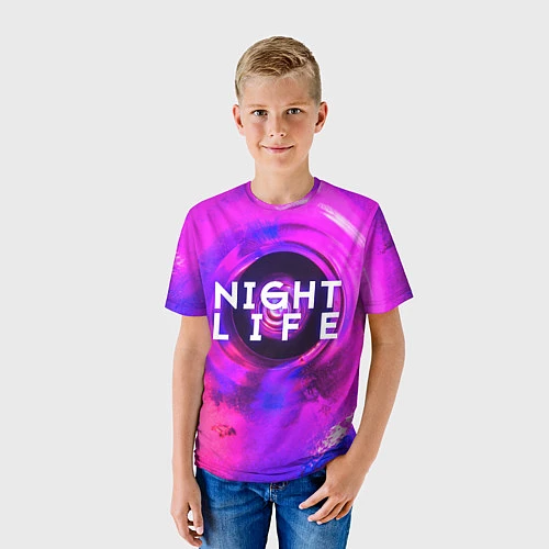 Детская футболка Night life / 3D-принт – фото 3