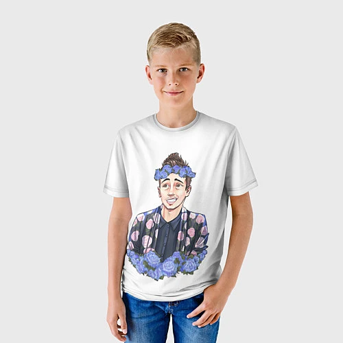 Детская футболка Twenty One Pilots: Blue Guy / 3D-принт – фото 3