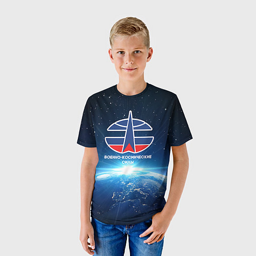 Детская футболка Космические войска 7 / 3D-принт – фото 3