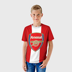 Футболка детская Arsenal FC: Red line, цвет: 3D-принт — фото 2
