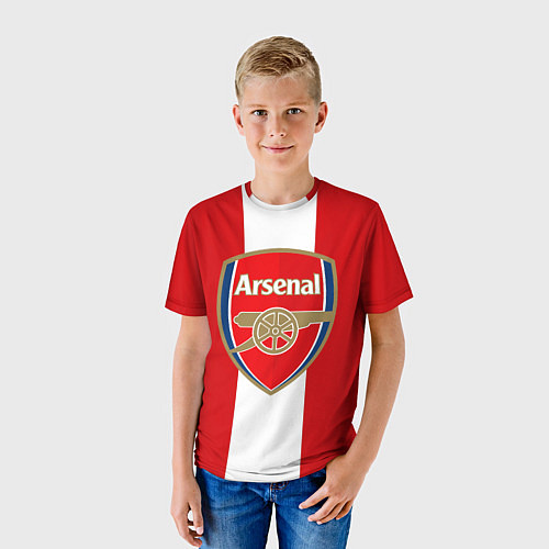 Детская футболка Arsenal FC: Red line / 3D-принт – фото 3