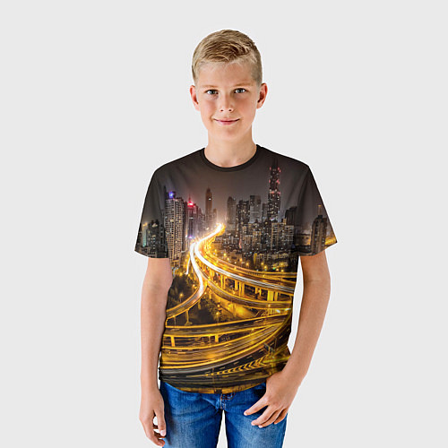 Детская футболка Шанхай - авторазвязка / 3D-принт – фото 3