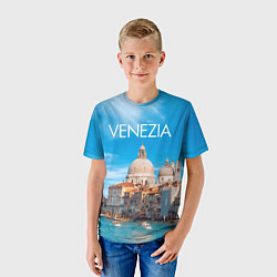 Футболка детская Венеция - архитектура, цвет: 3D-принт — фото 2