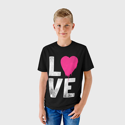 Детская футболка Love Heart / 3D-принт – фото 3