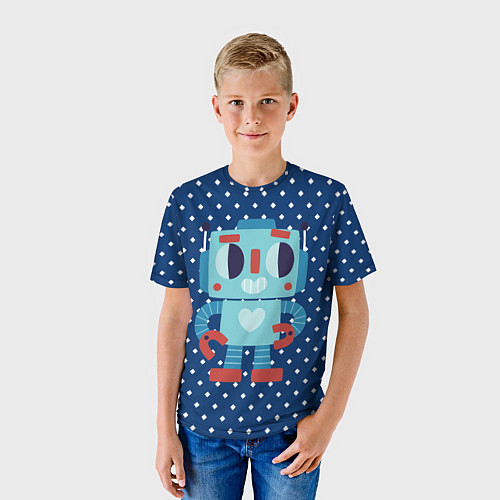 Детская футболка Робот любви / 3D-принт – фото 3