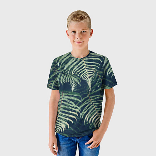 Детская футболка Папоротник / 3D-принт – фото 3