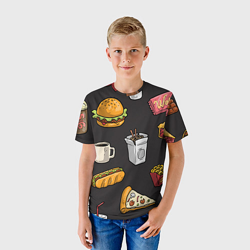 Детская футболка Food / 3D-принт – фото 3