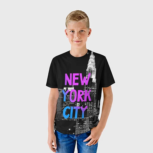 Детская футболка Flur NYC / 3D-принт – фото 3