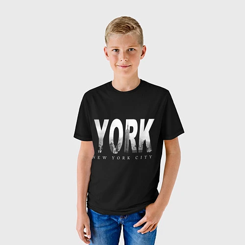 Детская футболка New York City / 3D-принт – фото 3