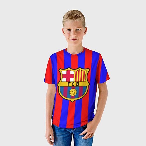 Детская футболка Barca FCB Club / 3D-принт – фото 3